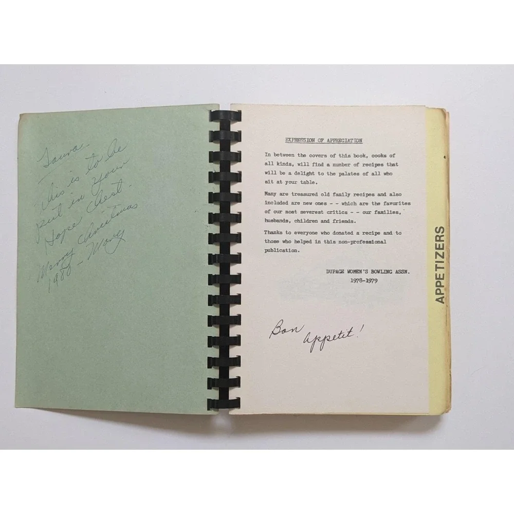DuPage Women's Bowling Association Cookbook 1978-1979 Illinois Community Recipes